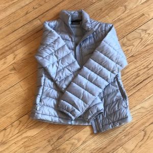 Marmot silver down jacket